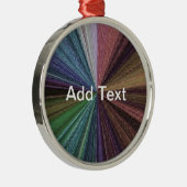 Circulaire gradiënt, regenboog metalen ornament (Rechts)