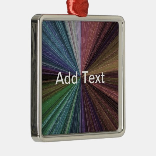 Circulaire gradiënt, regenboog metalen ornament (Rechts)