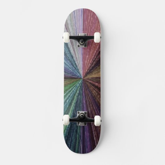 Circulaire gradiënt, regenboog skateboard (Voorkant)