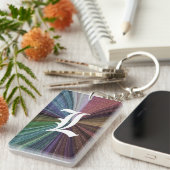 Circulaire gradiënt, regenboog sleutelhanger (Voorkant Rechts)