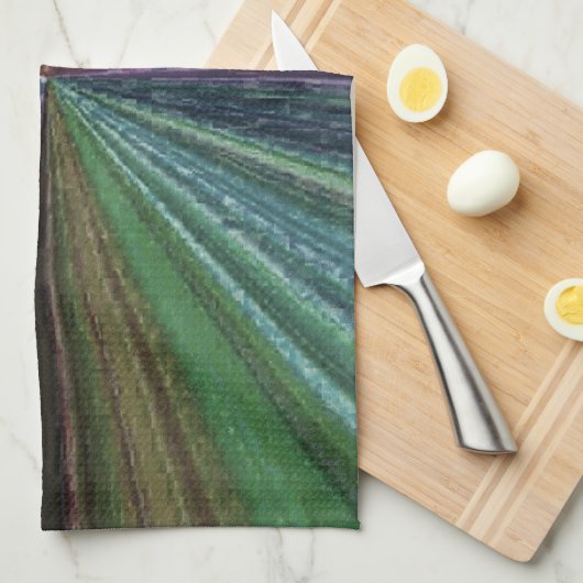 Circulaire gradiënt, regenboog theedoek (Quarter Fold)