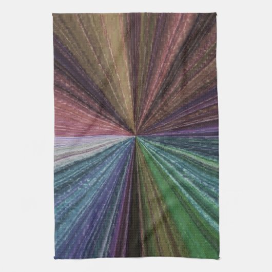 Circulaire gradiënt, regenboog theedoek (Verticaal)