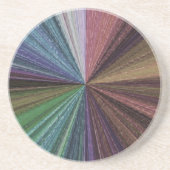 Circulaire gradiënt, regenboog zandsteen onderzetter (Voorkant)
