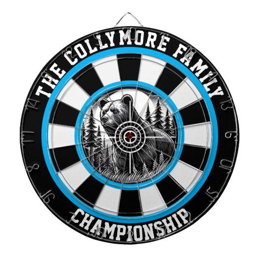 Circulaire grizzly met doelbedekking dartbord (Voorkant)
