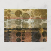 Circulaire groene druppeltjes briefkaart (Voorkant)