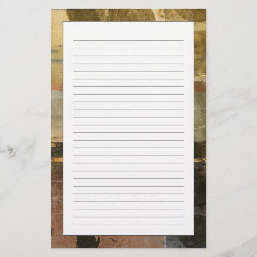 Circulaire groene druppeltjes briefpapier (Voorkant)