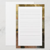 Circulaire groene druppeltjes briefpapier (Voorkant / Achterkant)