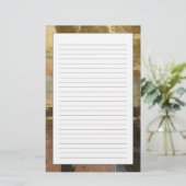 Circulaire groene druppeltjes briefpapier (Staand voorkant)