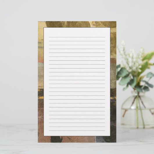 Circulaire groene druppeltjes briefpapier (Staand voorkant)