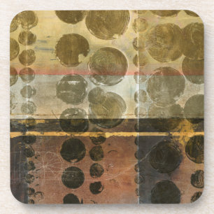 Circulaire groene druppeltjes drankjes onderzetter