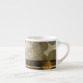 Circulaire groene druppeltjes espresso kop (Rechts)