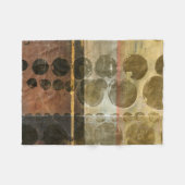 Circulaire groene druppeltjes fleece deken (Voorkant (Horizontaal))