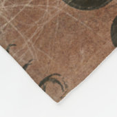 Circulaire groene druppeltjes fleece deken (Hoek)