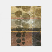 Circulaire groene druppeltjes fleece deken (Voorkant)