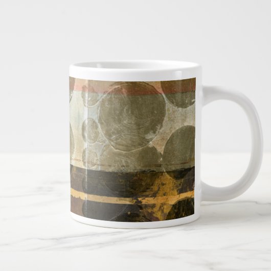 Circulaire groene druppeltjes grote koffiekop (Rechts)