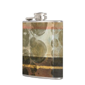 Circulaire groene druppeltjes heupfles (Links)