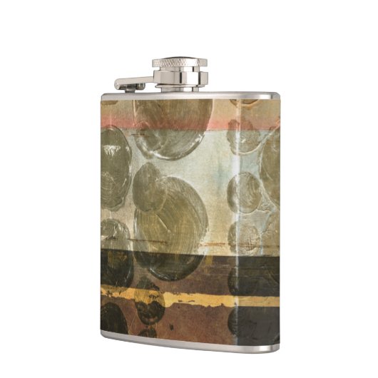 Circulaire groene druppeltjes heupfles (Links)