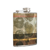 Circulaire groene druppeltjes heupfles (Rechts)