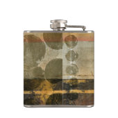 Circulaire groene druppeltjes heupfles (Achterkant)