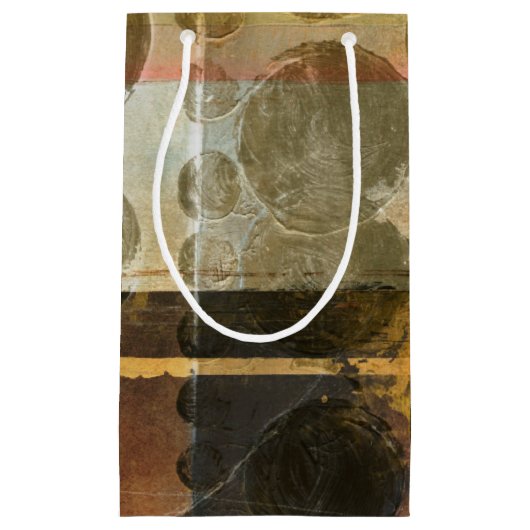 Circulaire groene druppeltjes klein cadeauzakje (Voorkant)