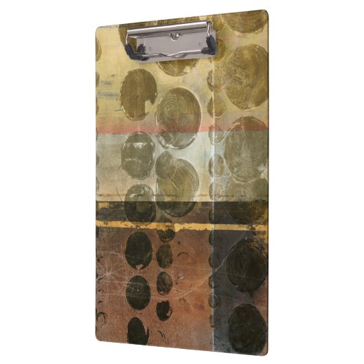 Circulaire groene druppeltjes klembord (Links)