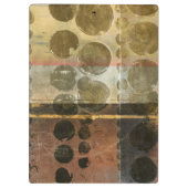 Circulaire groene druppeltjes klembord (Achterkant)