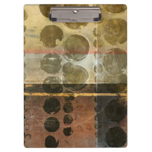 Circulaire groene druppeltjes klembord