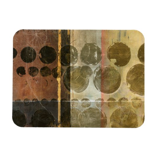 Circulaire groene druppeltjes magneet (Horizontaal)