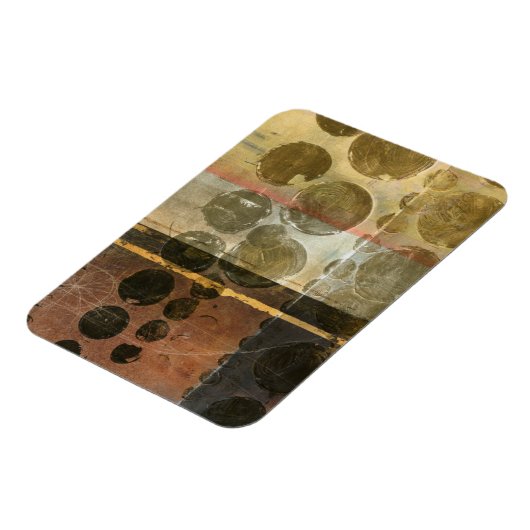 Circulaire groene druppeltjes magneet (Linkerzijde)