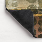 Circulaire groene druppeltjes muismat (Hoek)