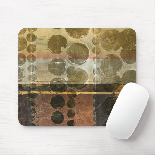 Circulaire groene druppeltjes muismat (Met muis)