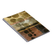 Circulaire groene druppeltjes notitieboek (Rechterzijde)