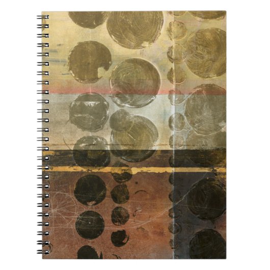 Circulaire groene druppeltjes notitieboek (Voorkant)