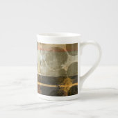 Circulaire groene druppeltjes porselein kop (Rechts)