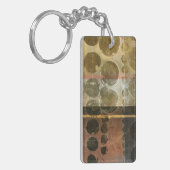 Circulaire groene druppeltjes sleutelhanger (Voorkant Links)
