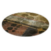 Circulaire groene druppeltjes snijplank (Hoek)