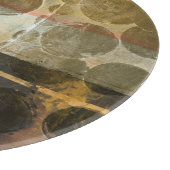 Circulaire groene druppeltjes snijplank (Hoek)