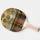 Circulaire groene druppeltjes tafeltennisbatje (Zijkant)