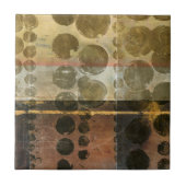 Circulaire groene druppeltjes tegeltje (Voorkant)