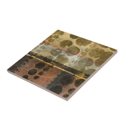 Circulaire groene druppeltjes tegeltje (Zijkant)