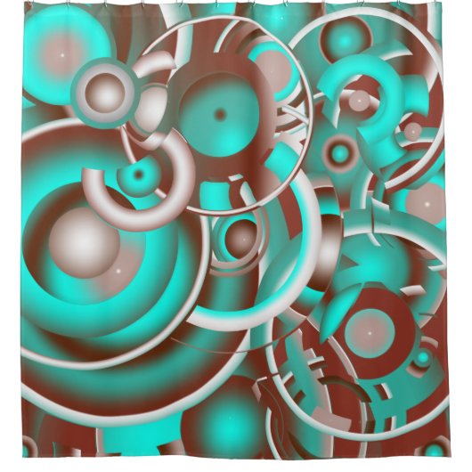 Circulaire hematocriet douchegordijn (Voorkant)