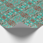 Circulaire hematocrietcirkels gepattereerd cadeaupapier (Hoek)