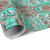 Circulaire hematocrietcirkels gepattereerd cadeaupapier (Rol Hoek)