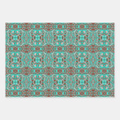 Circulaire hematocrietcirkels gepattereerd inpakpapier vel (Voorkant 2)