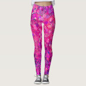 Circulaire Hot Pink Allover Stippen Leggings (Voorkant)