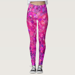 Circulaire Hot Pink Allover Stippen Leggings
