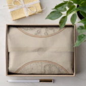 Circulaire kaart van het oostelijk halfrond tissuepapier (Geschenk)