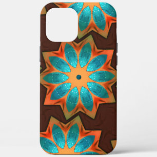 Circulaire kaleidoscoop in een mengsel van hout en Case-Mate iPhone case
