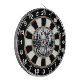 Circulaire kunst van Deer Target Dartbord (Voorkant Links)
