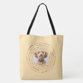 Circulaire liefdeswoorden Custom Photo Tote Bag (Achterkant)